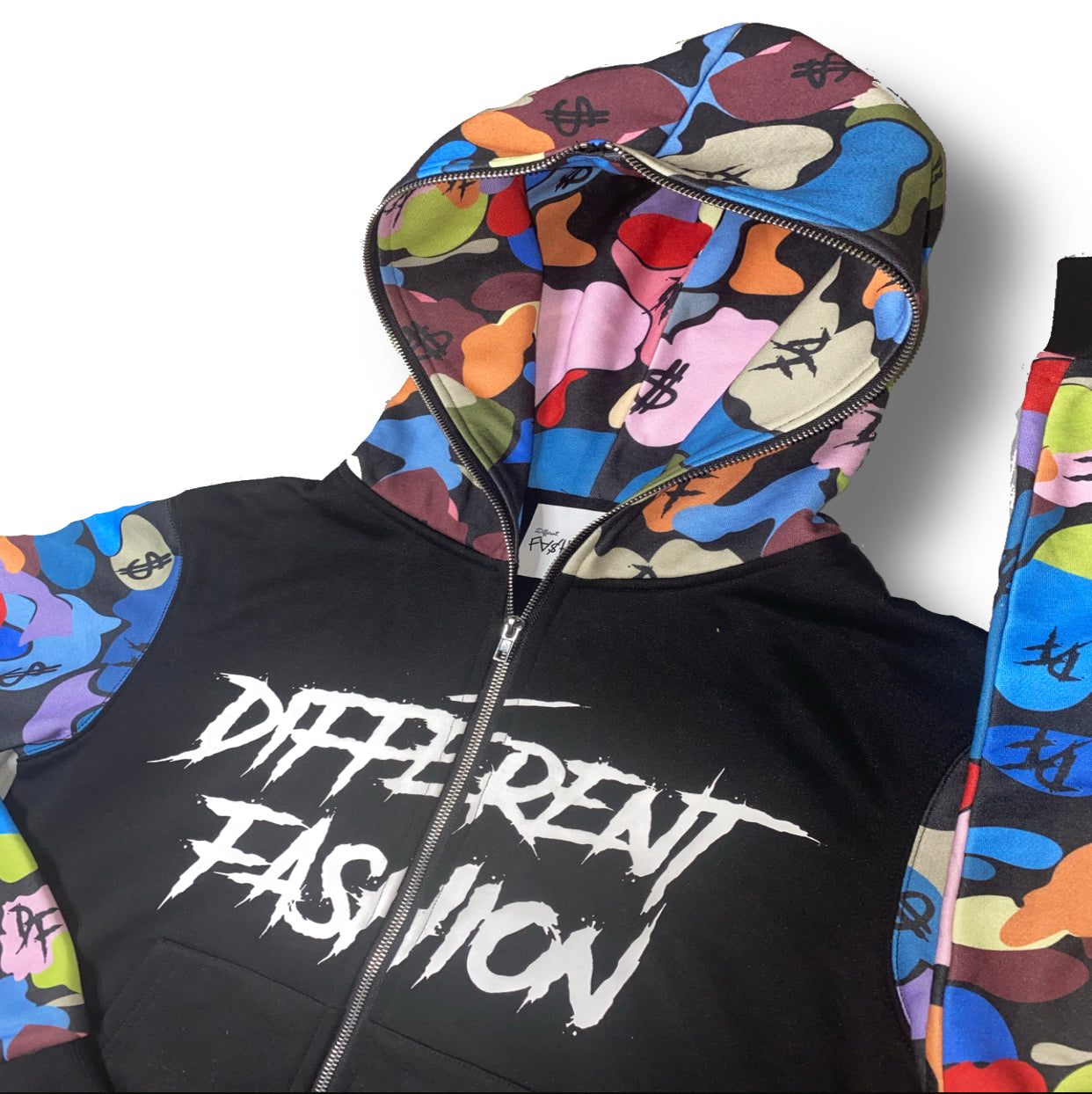 DF MultiColor Camo Full Zip Jacket